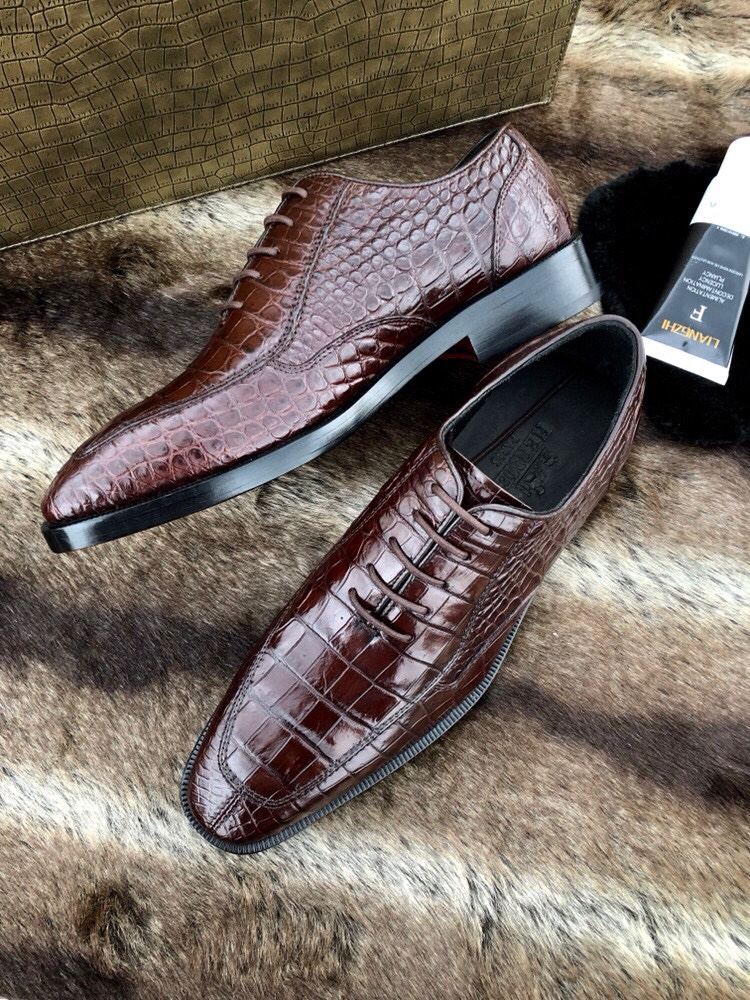 Crocodile Leather Oxford